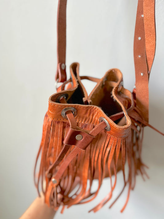 Fringe Bucket Bag