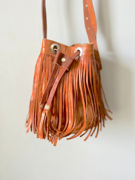 Fringe Bucket Bag