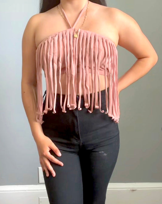Fringe Me Away Tube Top