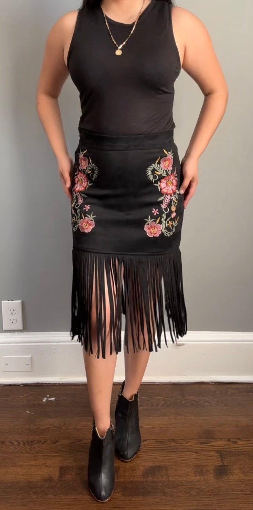 Dance All Night fringe Skirt