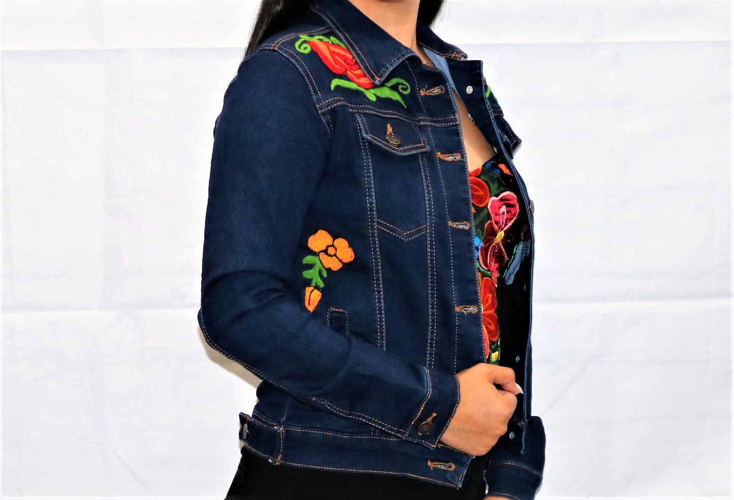 Floral Jean Jacket