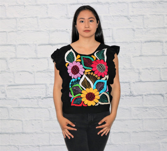 Mariposa Cut Top Black