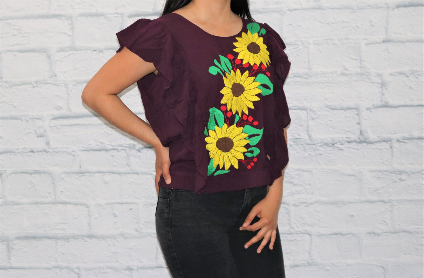 Mariposa Cut Top Deep Purple