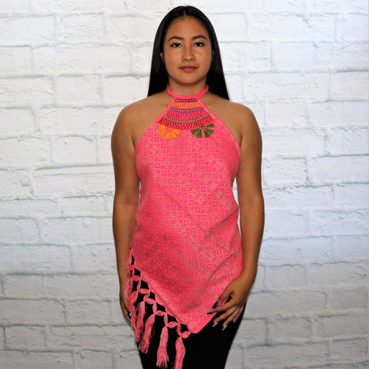 Rebozo Bandana Fringe Top