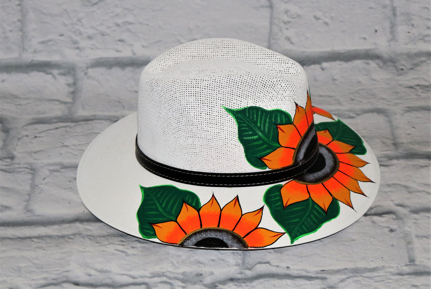 Sunflower Hand Painted Hat
