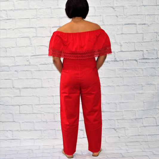 Campesina Jumpsuit Red