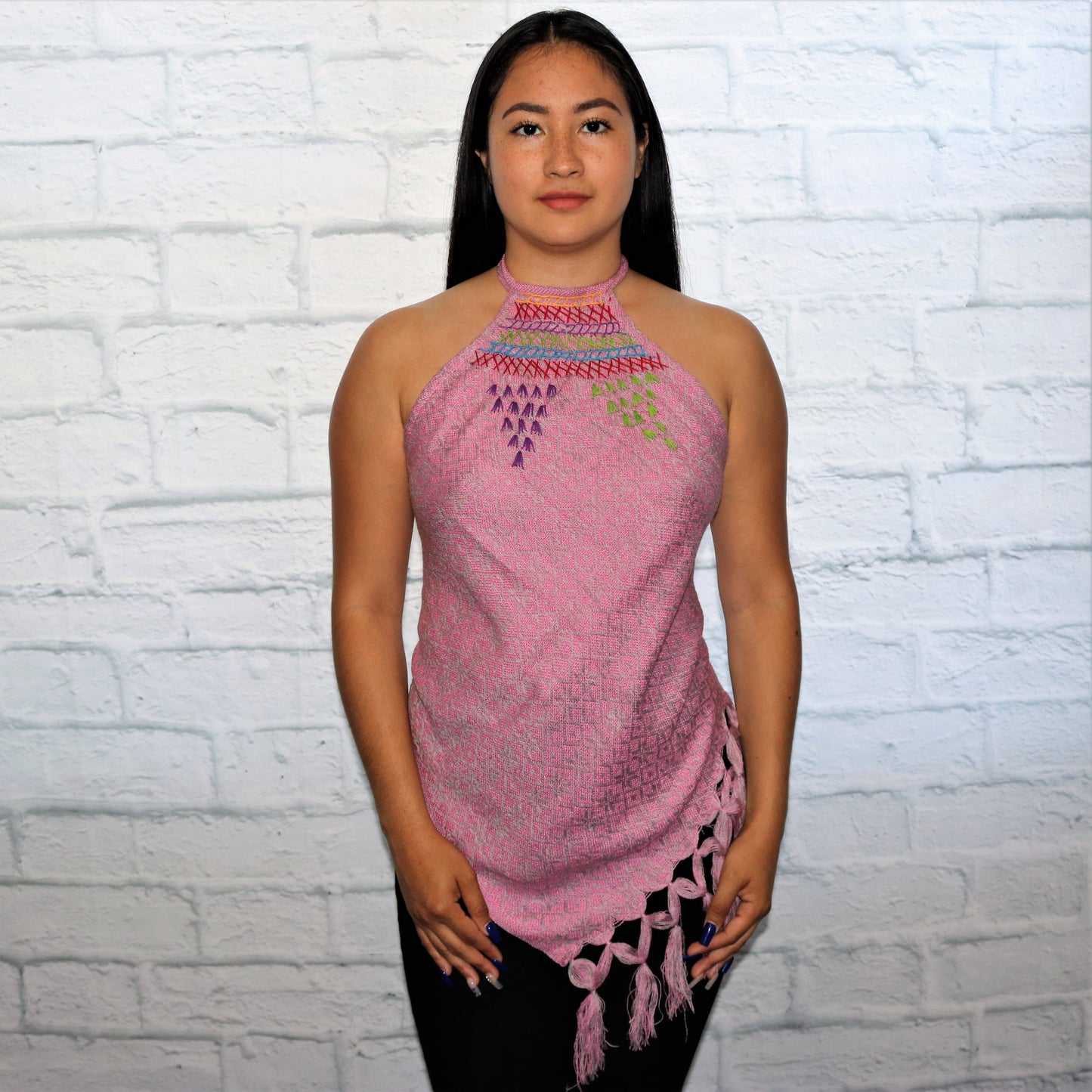 Rebozo Bandana Fringe Top